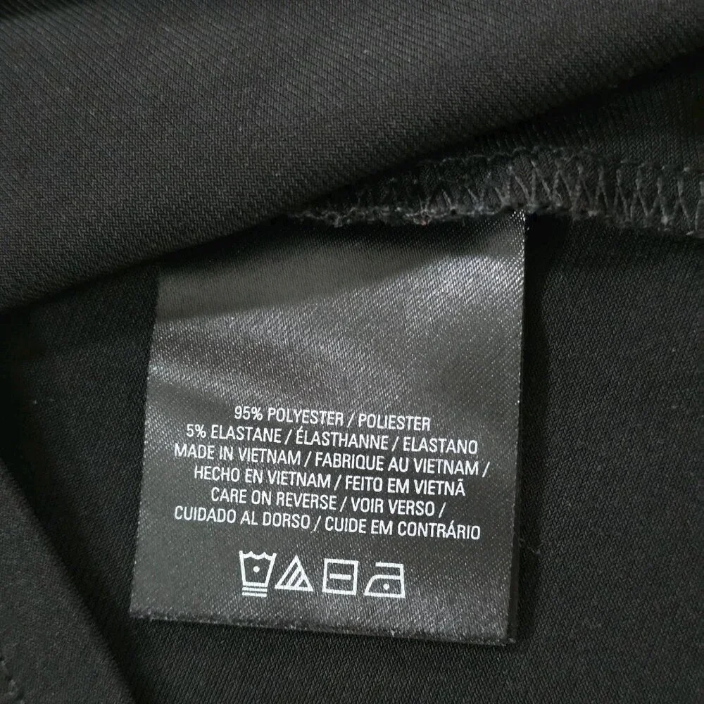 Tahari Top Womens L Black SS Studs Stretch Whimsigoth Office Mature Logo Capsule - Picture 12 of 16